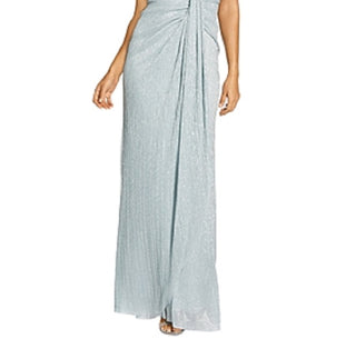 Adrianna Papell Women's One Shoulder Evening Gown Blue Size 12