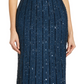 Adrianna Papell Women's Embellished One Shoulder Gown Blue Size 2