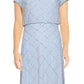 Adrianna Papell Women's Beaded Blouson Gown Blue Size 12