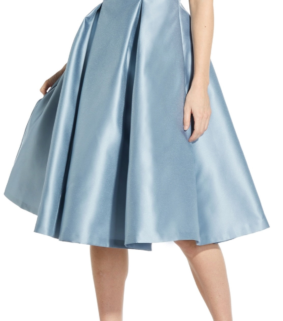 Adrianna Papell Women's Boat Neck A Line Dress Blue Size 8