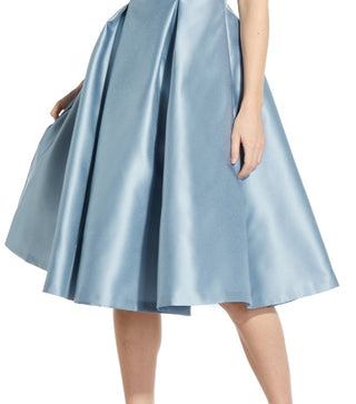 Adrianna Papell Women's Boat Neck A Line Dress Blue Size 8