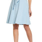 Adrianna Papell Women's Short Sleeve Tie Front Dress Blue Size 2