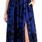 Aidan By Aidan Mattox Women's Embroidered Maxi Dress Blue Size 14