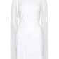 Adrianna Papell Women's Embellished Sheath Dress White Size 4