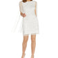 Adrianna Papell Women's Embellished Sheath Dress White Size 4