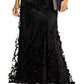 Aidan By Aidan Mattox Women's Floral Applique Mermaid Gown Black Size 8