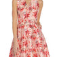 Adrianna Papell Women's Floral Fit & Flare Dress Pink Size 8