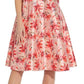 Adrianna Papell Women's Floral Fit & Flare Dress Pink Size 8