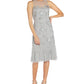 Adrianna Papell Women's Beaded Sheath Dress Gray Size 8