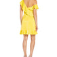Aidan By Aidan Mattox Women's Ruffled Cocktail Dress Yellow Size 16