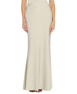 Adrianna Papell Women's Metallic Knit Skirt Brown Size 8