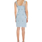 Papell Studio Women's Beaded Sheath Dress Blue Size 10M