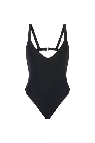 Nelblu - Fuente Plunging V-neck One Piece