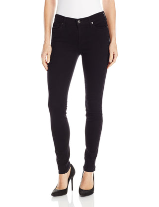 7 For All Mankind Women's Skinny Jeans Black Size 27