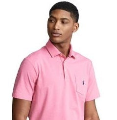 Ralph Lauren Men's Classic Fit Performance Polo Shirt Pink Size S
