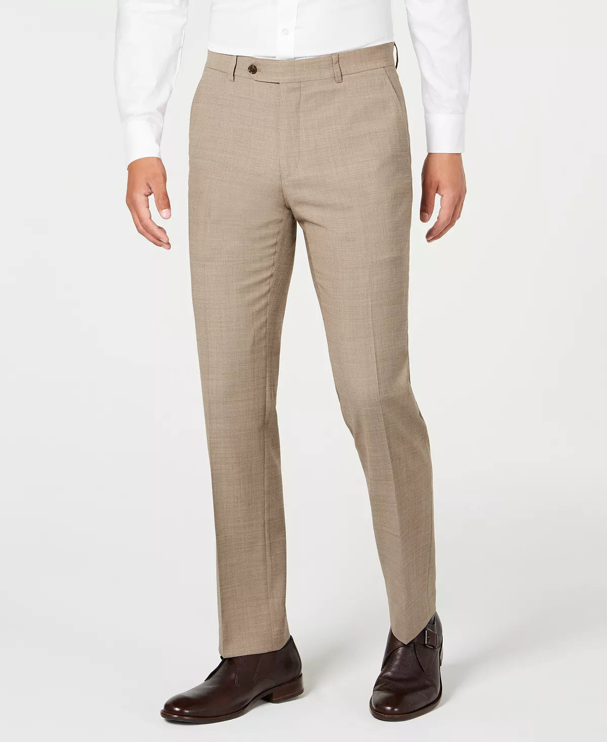 Tommy Hilfiger Men's Modern Fit Thflex Stretch Suit Separate Pants Brown Size 32X34