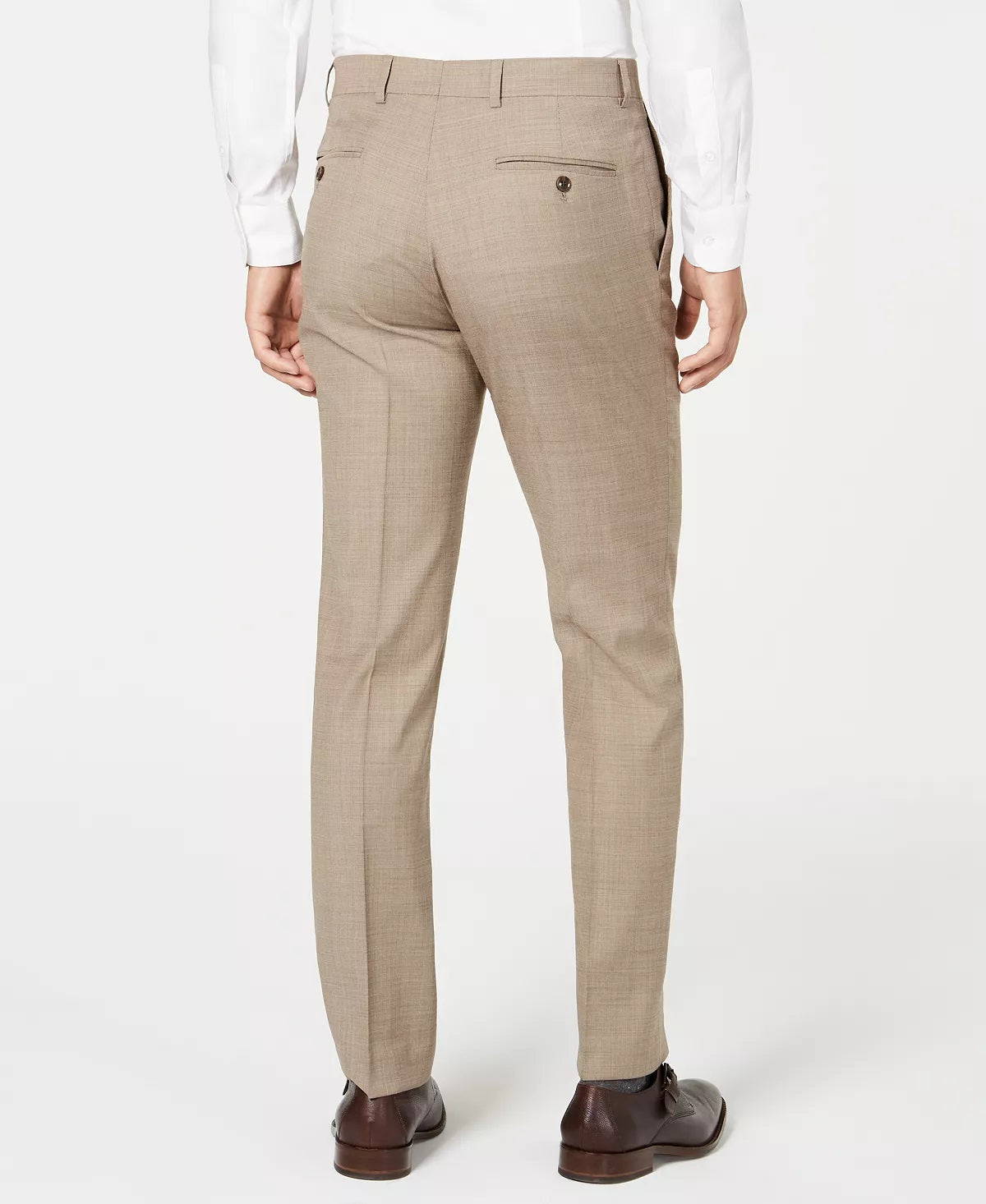 Tommy Hilfiger Men's Modern Fit Thflex Stretch Suit Separate Pants Brown Size 32X34