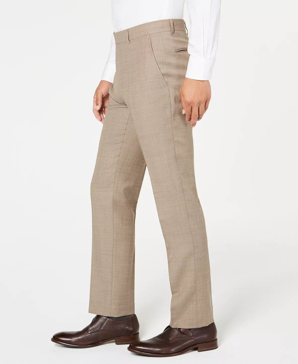 Tommy Hilfiger Men's Modern Fit Thflex Stretch Suit Separate Pants Brown Size 32X34