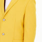 Tallia Men's Solid Overcoat Yellow Size Large