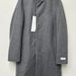 Calvin Klein Men's Mayden Slim-Fit Overcoat Gray Size 40