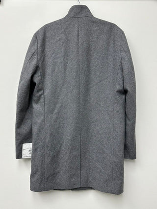 Calvin Klein Men's Mayden Slim-Fit Overcoat Gray Size 40