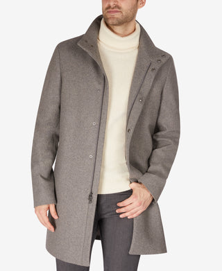 Calvin Klein Men's Mayden Slim Fit Overcoat Gray Size 42