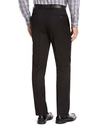 Izod Men's Classic Fit Medium Suit Pants Black Size 40X32