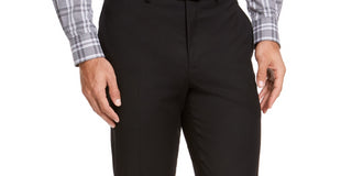 Izod Men's Classic Fit Medium Suit Pants Black Size 40X32