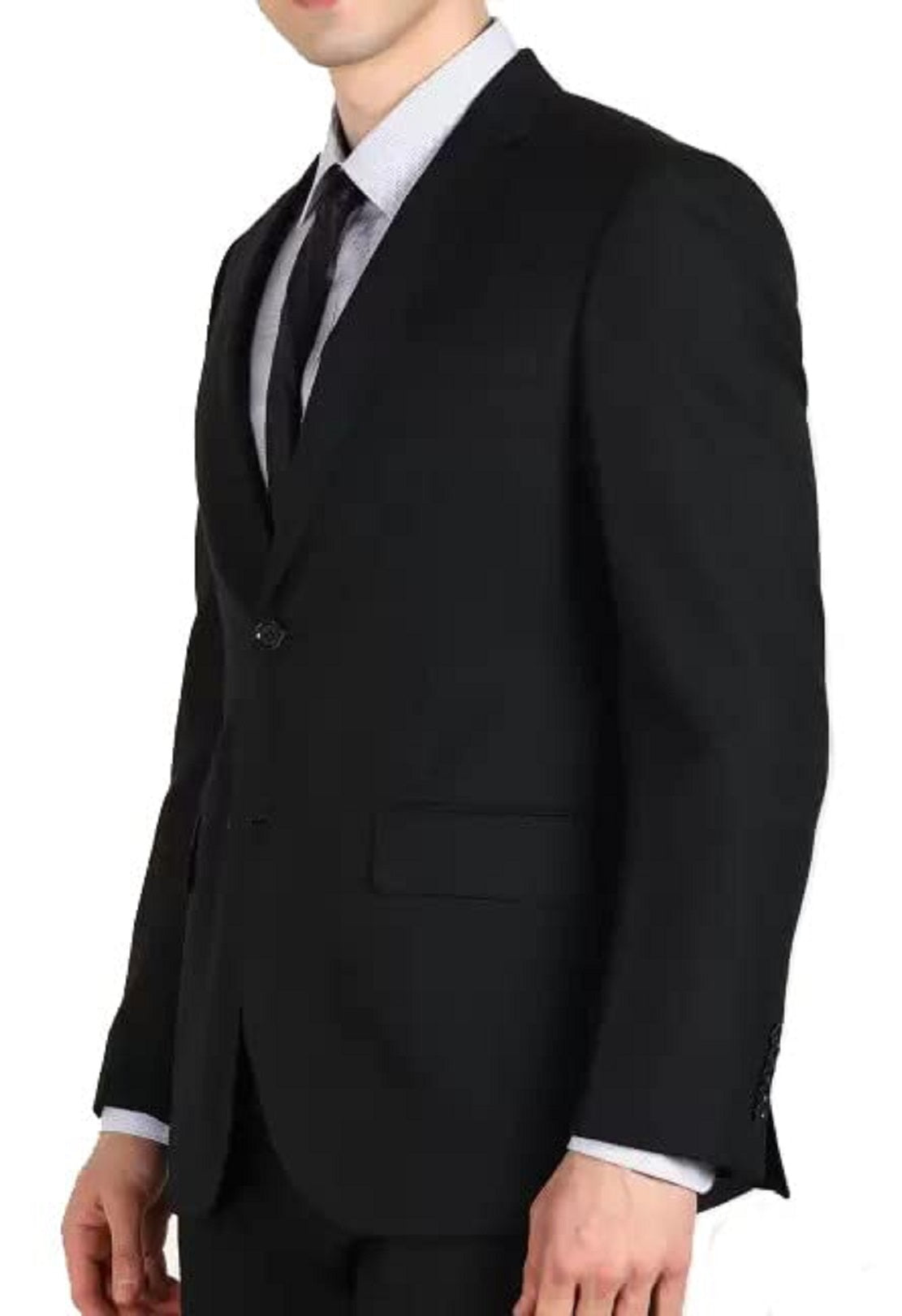 Michael Kors Men's Modern Fit Airsoft Stretch Suit Jackets Black Size 48