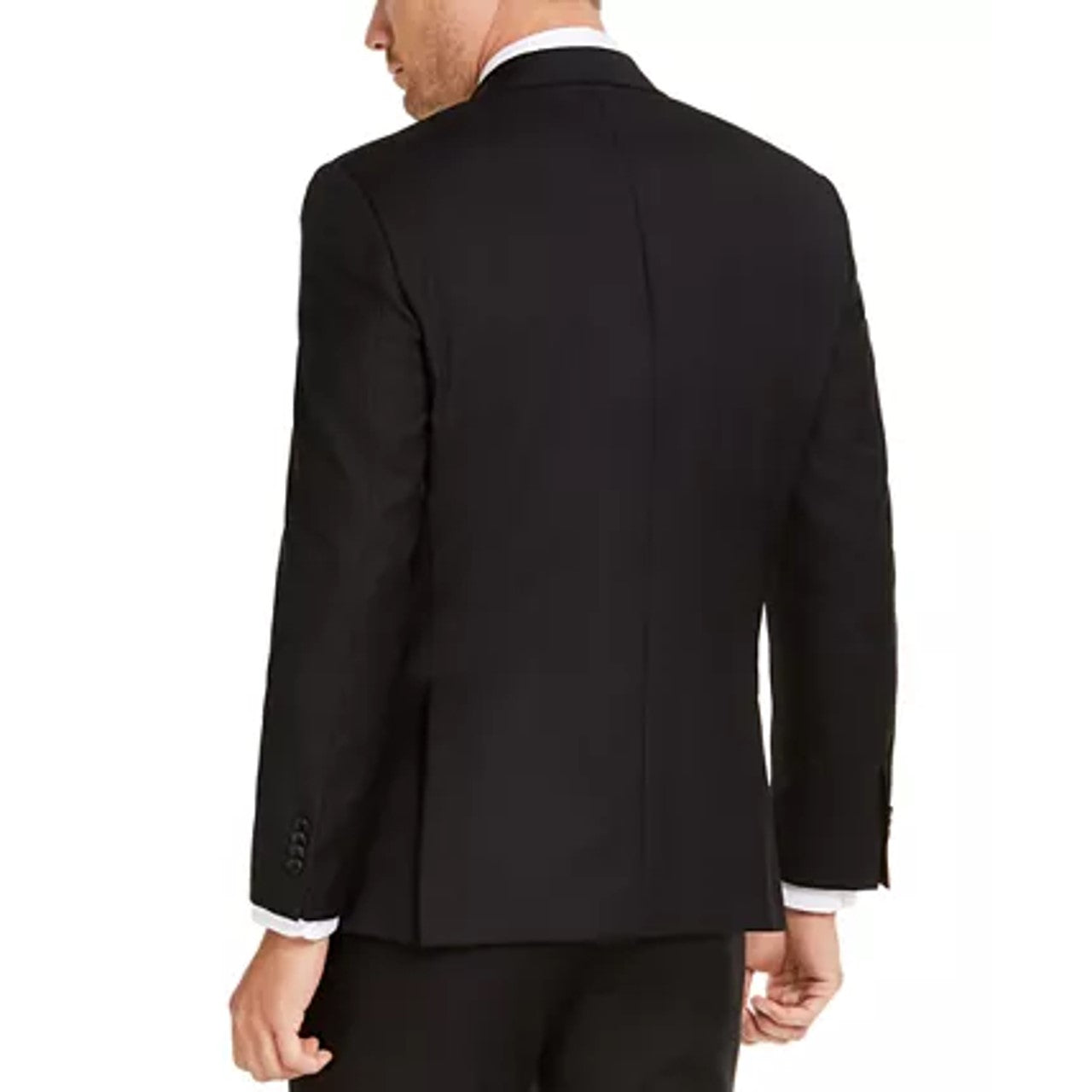 Michael Kors Men's Modern Fit Airsoft Stretch Suit Jackets Black Size 48