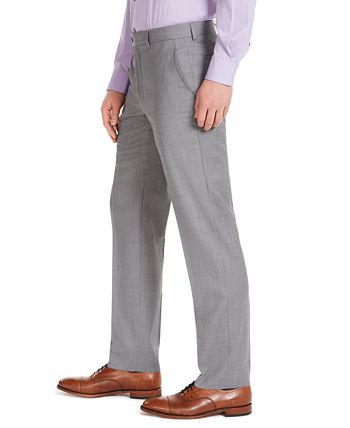 Michael Kors Men's Modern Fit Airsoft Stretch Suit Pants Gray Size 34X30