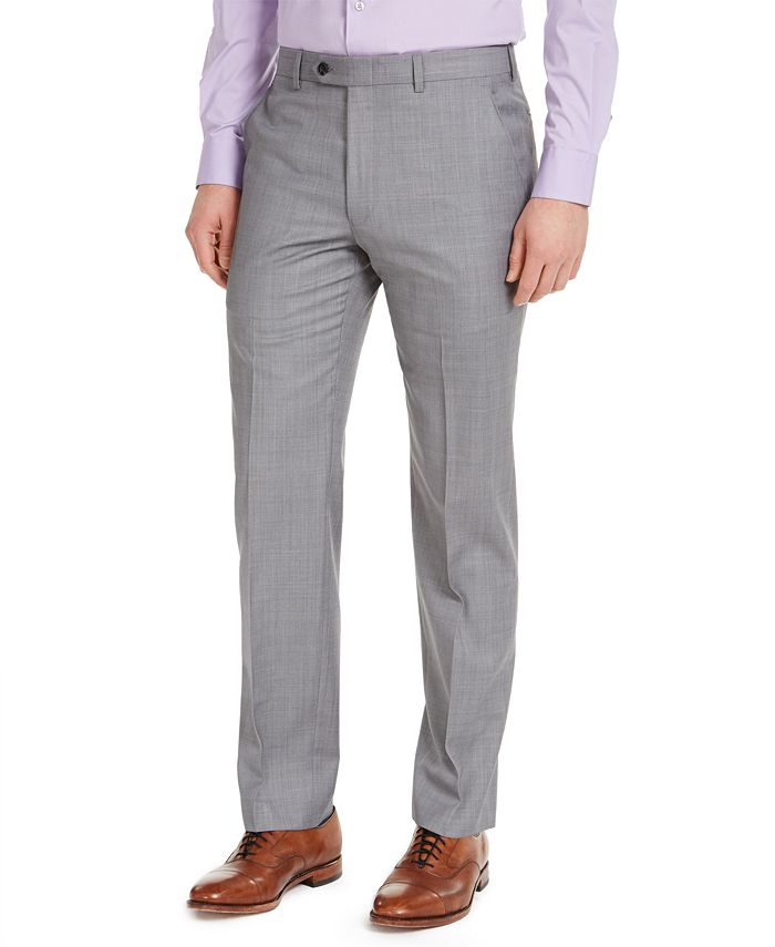 Michael Kors Men's Modern Fit Airsoft Stretch Suit Pants Gray Size 36X34