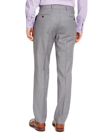 Michael Kors Men's Modern Fit Airsoft Stretch Suit Pants Gray Size 36X34