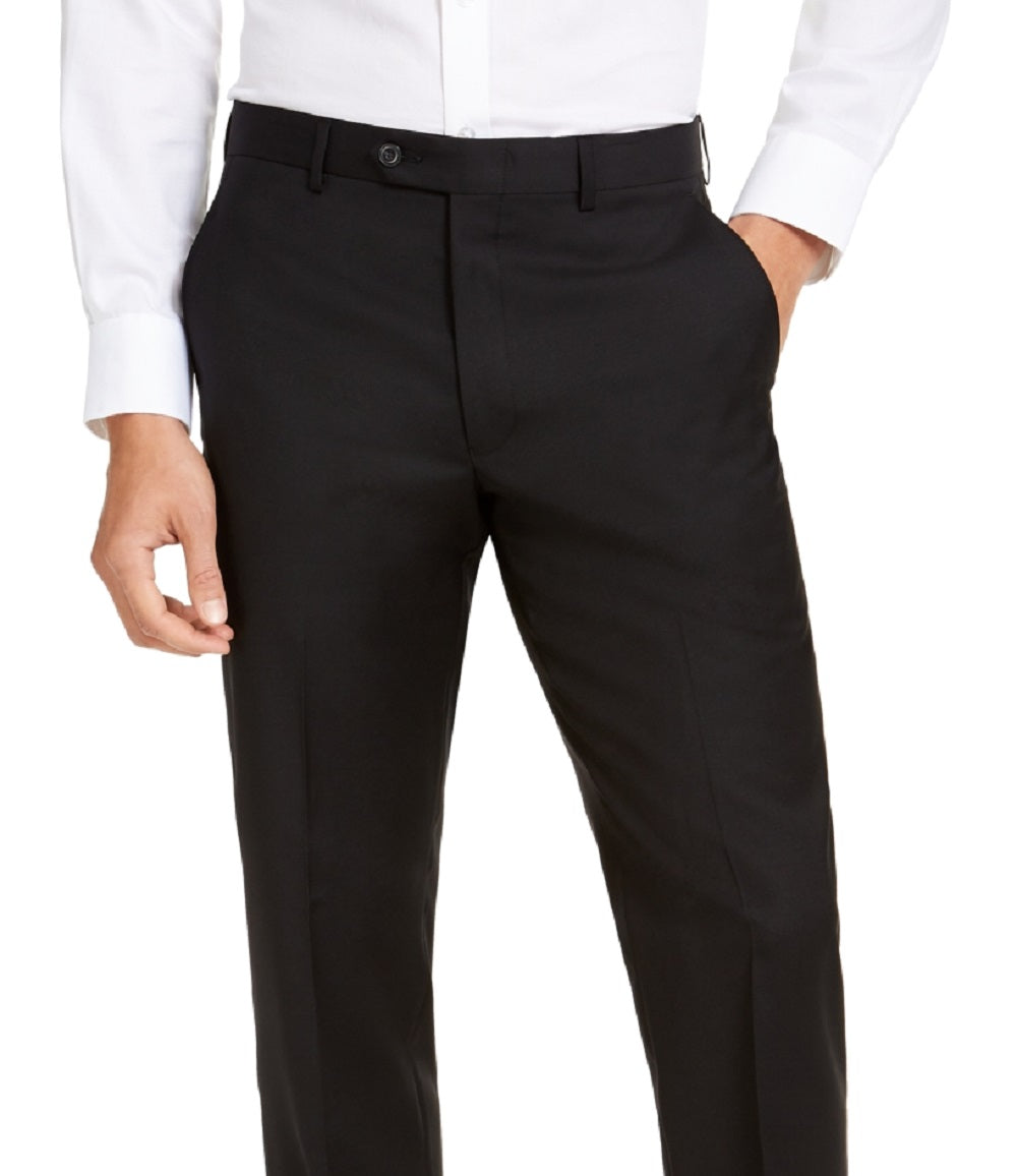 Michael Kors Men's Modern Fit Airsoft Stretch Suit Pants Black Size 30X32
