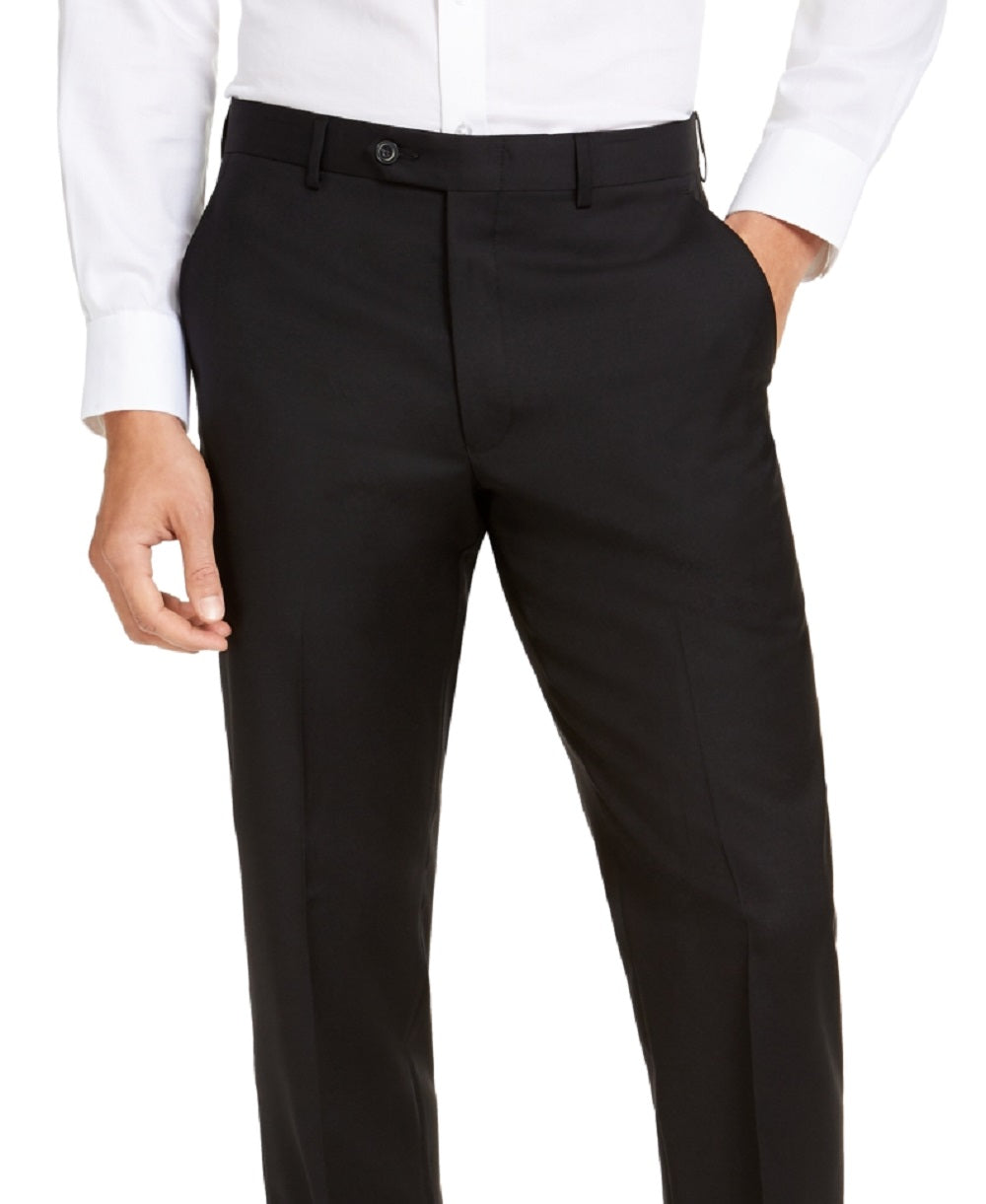 Michael Kors Men's Modern Fit Airsoft Stretch Suit Pants Black Size 38X32