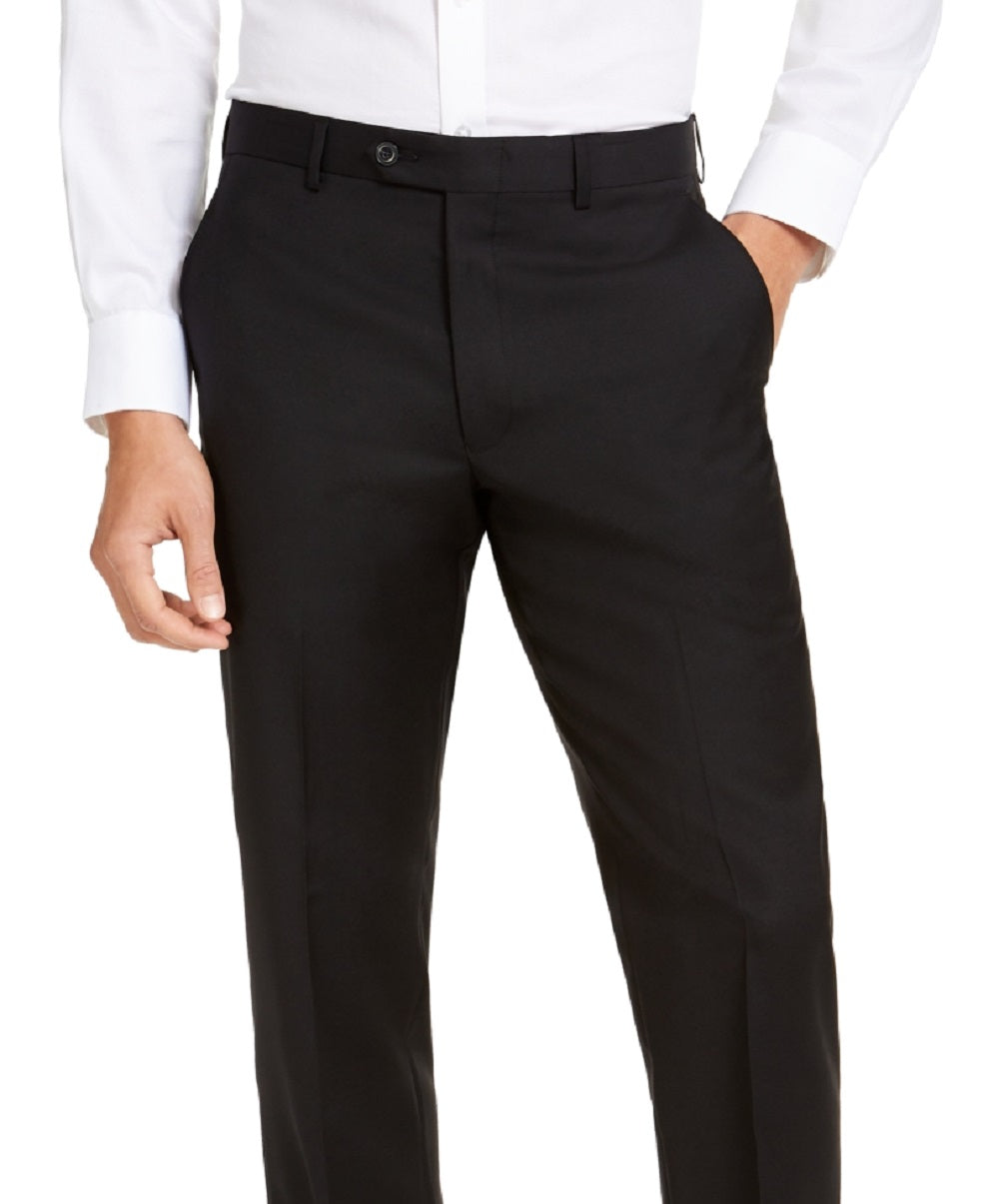Michael Kors Men's Modern Fit Airsoft Stretch Suit Pants Black Size 40X32