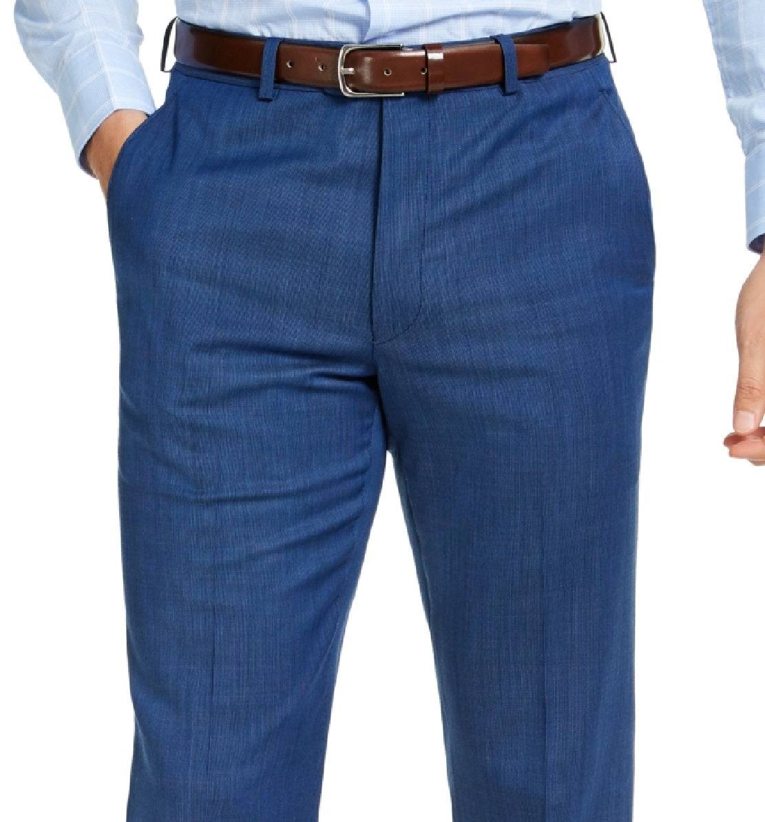 Michael Kors Men's Modern Fit Airsoft Stretch Suit Pants Blue Size 40X30