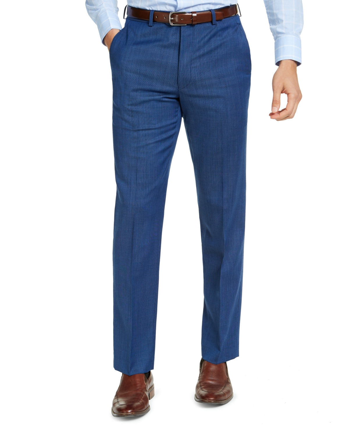Michael Kors Men's Modern Fit Airsoft Stretch Suit Pants Blue Size 40X30