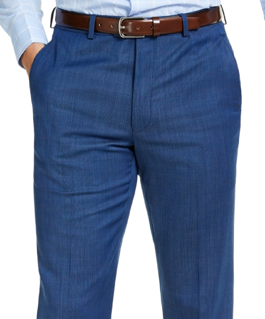 Michael Kors Men's Modern Fit Airsoft Stretch Suit Pants Blue Size 42X32