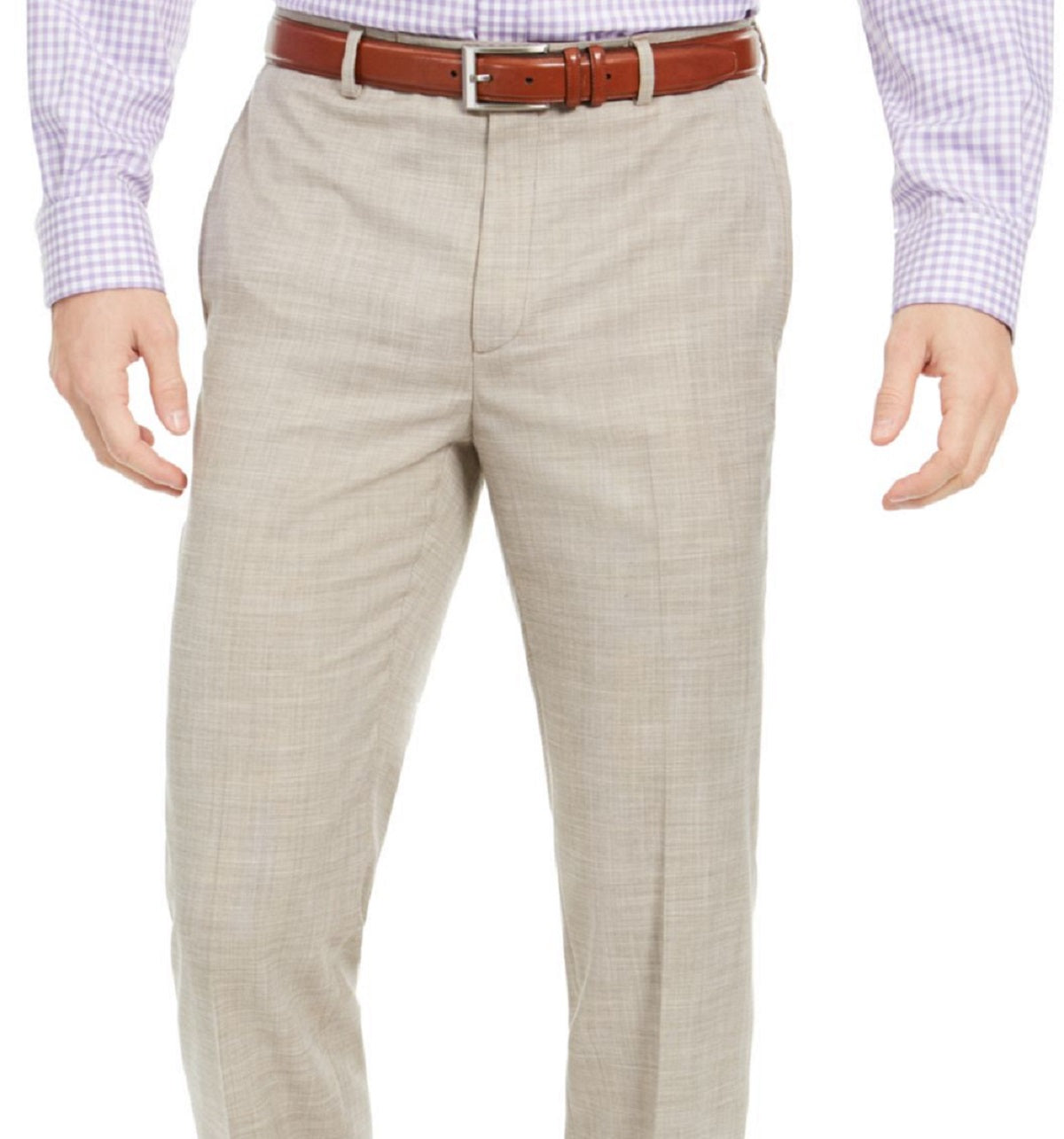 Ralph Lauren Men's Flat Front Straight Leg Classic Fit Pants Brown Size 36X32