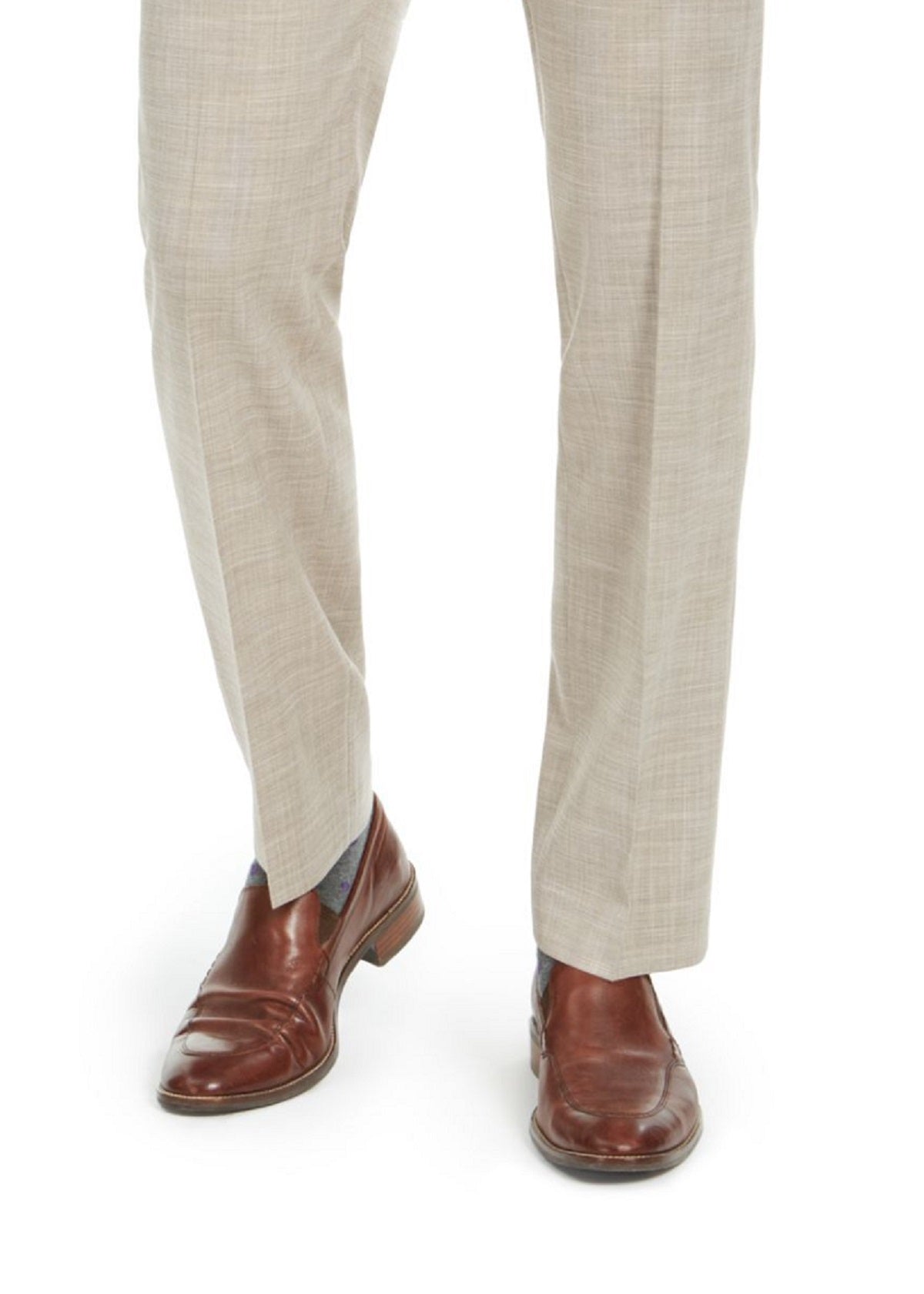 Ralph Lauren Men's Flat Front Straight Leg Classic Fit Pants Brown Size 36X32