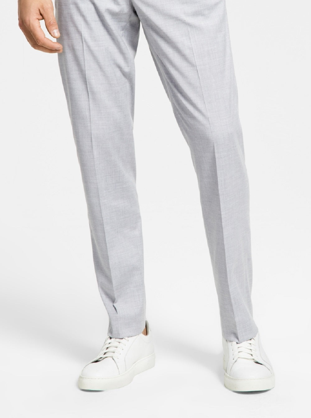 Alfani Men's Slim Fit Stretch Solid Suit Pants Gray Size 32X30