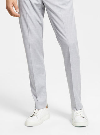 Alfani Men's Slim Fit Stretch Solid Suit Pants Gray Size 32X30