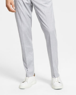 Alfani Men's Slim Fit Stretch Solid Suit Pants Gray Size 36X32