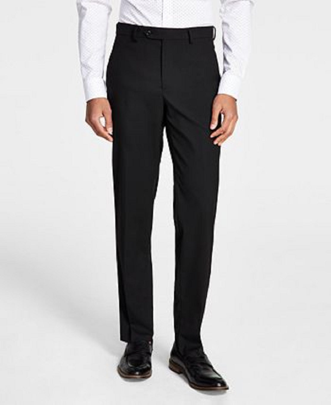 Alfani Men's Slim Fit Stretch Solid Suit Pants Black Size 36X30