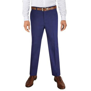 Alfani Men's Classic Fit Stretch Solid Suit Pants Blue Size 34X30