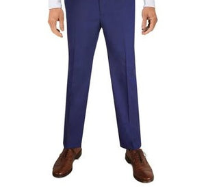 Alfani Men's Classic Fit Stretch Solid Suit Pants Blue Size 34X30