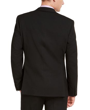 Alfani Men's Classic Fit Stretch Solid Suit Jacket Black Size 44