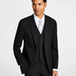 Alfani Men's Slim Fit Stretch Solid Suit Jacket Black Size 44