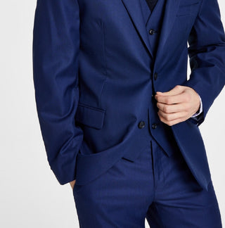 Alfani Men's Slim Fit Stretch Solid Suit Jacket Blue Size 36